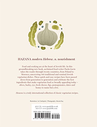 Couverture du livre de Hazana: Jewish Vegetarian Cooking