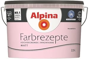 ALPINA FARBEN GMBH Alpina Farbrezepte Innenfarbe Wandfarbe matt, 2,5 L Mandelblüte, Rosa