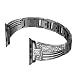 Produktbild LCLrute Damen Metall Apple Watch Armband Für Apple Watch Armband 38 / 40mm /42 / 44mm Damen Gold Glitzer,Armband Apple Watch Series 1/2/3/4 Edelstahl Uhrenarmband iWatch