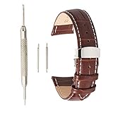 lederarmband Damen 13mm Uhrenarmband Leder Band Ersatzschnellspanner Faltschließe
