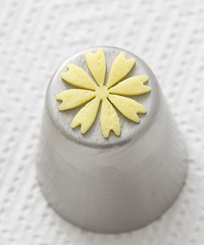 Russische Rohrleitungen Düsen – 18pcs Satz: 7 russische Vereisung Düsen, 10 Einweg-Spritzbeutel, Tri-Color-Koppler – Icing Düsen perfekt zum Backen und dekorieren Kuchen - 8