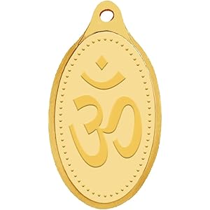 WHP Jewellers 24kt (999) 2 gram OM Yellow Gold Om Pendant