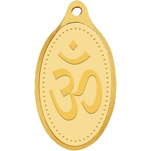WHP Jewellers 24kt (999) 2 gram OM Yellow Gold Om Pendant