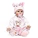 Produktbild Jolie Kleinkind Wiedergeborenes Reborn Babypuppen Niedlich Lebensecht Silikon Spiel Puppe Geschenkset Für Kinder 3+