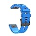 Price comparison product image Happy Event Quick Change Replacement Silicone Wrist Band for Garmin Fenix 5X Plus, Sky Blue