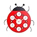 Produktbild CFLOCK Wanduhr Uhr ohne Ticken Lautlos für Wohnzimmer Büro Schlafzimmer Badezimmer Kinderzimmer Mini AA Batterie Ø32 cm Großes Marienkäfer Moderne Reine Uhren [Enthält keine Batterie]