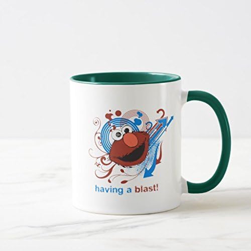 Elmo - Having a Blast! Mug, Hunter Green Combo Mug 11 oz