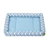 Tapis pour animaux-Pecute Panier Animaux Amovible imperméable à l'eau (L, Bleu)