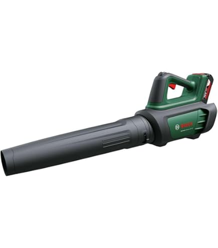 Soffiatore Foglie A Batteria 21V 4.0Ah - 6 Velocità, Display LCD, 2 Ugelli, Fino A 218 Km/h, Per Giardino E Garage