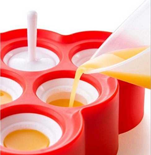 Fanaticism ice pop Form,Mini-Eis pop Form, 9er-Form für Mini-Stieleis, rot - 3