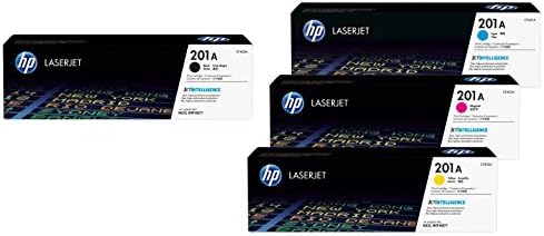 HP Original Toggle Set of 4 Toner (Black, Cyan, Magenta, Yellow) CF400 A, CF401 A, CF403 A, CF402 A)