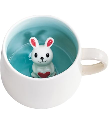 Vixar Tazza colorata a forma di gufo, con motivo a