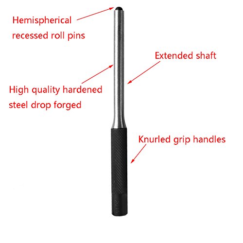 Splinttreiber Satz 9-teilig Durchschlag Werkzeug Kit für Pistole / Büchsenmacher / Handwerk und Reparaturen mit Tragetasche durch Esdabem - 5