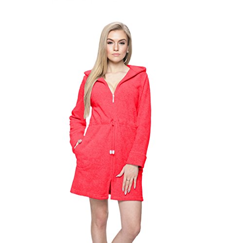 bademantel damen kurz reißverschluss