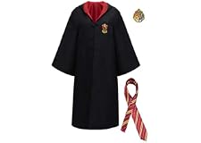Yalla Baby Kids & Adults 2 Piece Set Magic Costume for Kids Boys, Girls & Adult (100-180cm) - Unisex Red and Black Robe Cloak