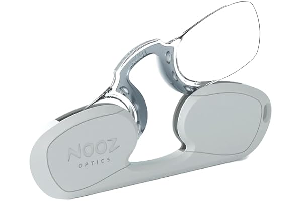 NOOZ Lunettes Loupe - Presbytie Sans Branches – Lunette de Lecture Ultra-Légères (6g) pour Homme & Femme - Compact - Avec Étui Porte-Clés, Made in France, Forme Rectangulaire