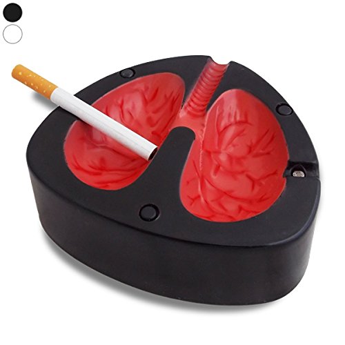 Preisvergleich Produktbild Lung Aschenbecher mit seinem Husten Schwarz