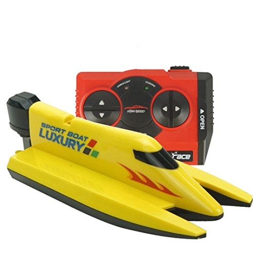 VENMO 4 Channel 2.4G Remote Control RC Boat Toy Pools Water Sport Speed Boat Toys In Pools For Kids Bath Outdoor (Yellow) reviews VENMO 4 Channel 2.4G Remote Control RC Boat Toy Pools Water Sport Speed Boat Toys In Pools For Kids Bath Outdoor (Yellow)