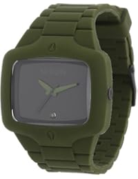 Nixon A1391042-00 - Reloj analógico de cuarzo para hombre con correa de silicona, color verde