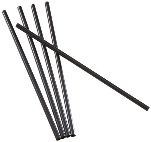 Fackelmann 500 Jumbotrinkhalme schwarz 8mm