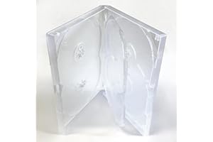 KLIHD Amaray DVD Hülle - 6-fach Multibox ( 5er packung ) in Klar zu halten 6 discs