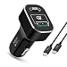 Produktbild USB Typ C KFZ-Ladegerät, 24 W Quick Charge 3.0 QC3.0 USB + PD-C-cgarger High Speed Netzteil für MacBook Pro, ChromeBook, Samsung Galaxy S8/S7/S6, iPhone, iPad