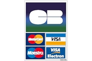 Adhésif Paiement Carte Bancaire - Dimensions 150x210 mm - Protection Anti-UV