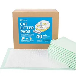 Petfamily Cat Litter Box Pads-Generic Refill for Tidy Cats Breeze Litter System,Litter Box Pads 16.9?? x 11.4??-40 Count