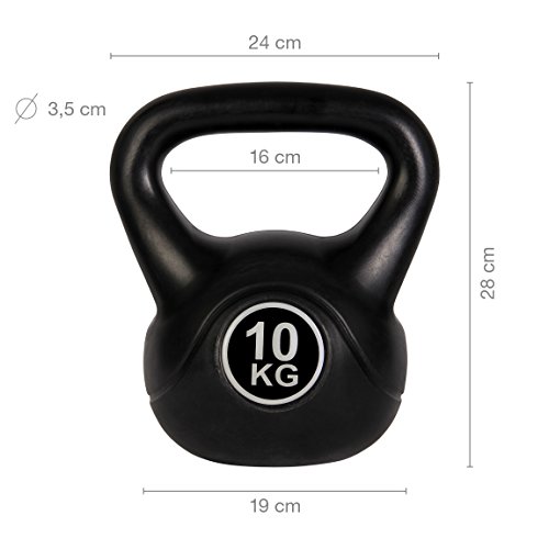 Kettlebell Kugelhantel Kunststoff von POWRX 4 kg – 20 kg - 2
