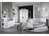 Babyzimmer Kinderzimmer Schrank Wickelkommode Bett Filou 8-teilig
