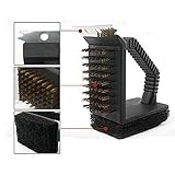 El cepillo de limpieza universal es un cepillo de parrilla universal que se puede utilizar con una parrilla de gas múltiple, una parrilla de carbón, una parrilla ahumadora, una parrilla de porcelana, una parrilla de infrarrojos, etc.