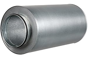 Blauberg UK Solid Circular Silencer 600mm Long - 200mm Dia