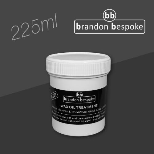 Wax Finishing Treatment (Food Safe) - Chopping Board Wax - 225ml - Wax Oil Treatment - Brandon Bespoke - for Wood Slate & Stone
