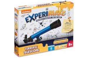 ADDO Nickelodeon Experimake Terrific Telescope For Children From 8 Years Stars Watching Kids Telescope Sky Watching Star Gazing Night Sky Science Learning Children Discovery Toys Gift