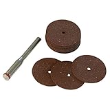Para cortar y retirar rebabas Silverline 763600 - Discos de corte metal para herramienta rotativa, 18 pzas (Ø22 mm)