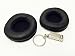 Produktbild BSI Black Replacement Pair Ear Cushions Ear Pads for SENNHEISER HD205, HD205 II 90mm Headphones + Free Silver Metal Truck Keychain with BSI(TM) LOGO