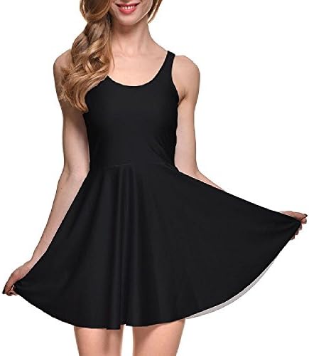 Casual Work Dresses Fit And Flare Ting Matte Reversible Skater Dress