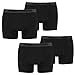 Produktbild Puma Herren Boxer Basic Unterhosen 4er Pack in verschiedenen Farben 521015001 (black/black, XXL)