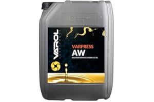 Varol Lubricants - Varpress 46AW High Performance Hydraulic Oil - 20 Litre (1PC) - Anti-Wear - DIN 51524 PART 1 + 2 - ISO 46