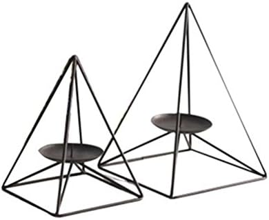 LUYIASIN- Candlestick European Black Iron Romantic Nordic Home Modern Minimalist Creative Candlestick Lamp Candlestick