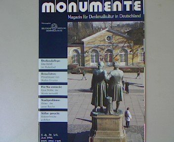 Monumente - 6. Jahrgang, Nr. 5/6, 1996. Themen u.a.: Denkmalpflege: Das Schiff im Hallenbad. Magazin für Denkmalkultur in Deutschland