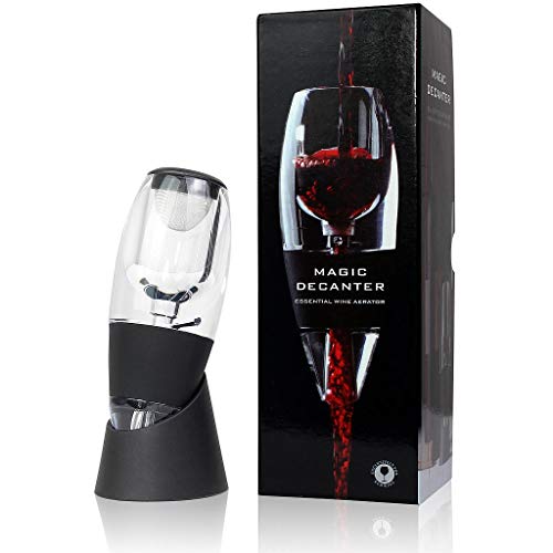 Todeco - Decantador de Vino Aireador, Decantador de Vino Tinto - Caja: Caja de regalo - Material: Silicona - Clásico