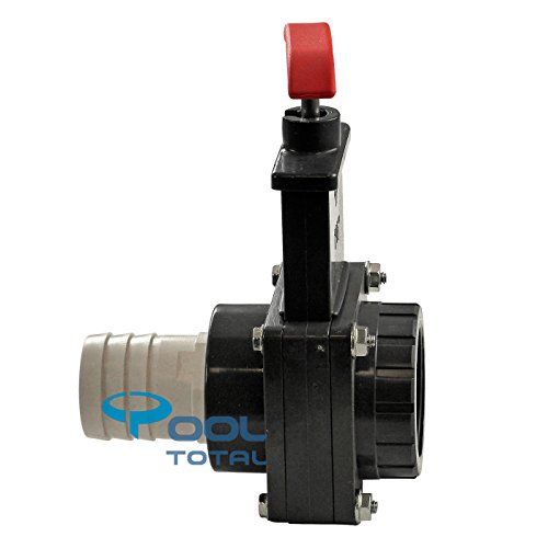 Absperrschieber PVC, d 38 mm / 1,5 Zoll (38 mm) Innengewinde – für Pools, Sandfilteranlagen, Teich, etc. - 2