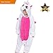 Produktbild Pyjamas Kinder Erwachsene Einhorn Einteiler Tieranzüge für Junge Mädchen Damen Herren (130, Einhorn Kind)