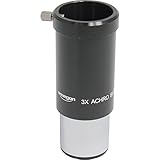 Estable carcasa de metal Omegon 3 Lentes Barlow, acromáticos, 1,25\"