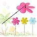 Produktbild ECMQS 1 STÜCK Bunte Regenbogen Dazy Blume Spinner Wind Windmühle Kinder Spielzeug Garten Hof Outdoor Decor
