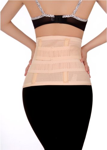 DELUXE POST NATAL ABDOMINAL SUPPORT BELT - will reduce belly fat after pregnancy (XL (98-108 cm))