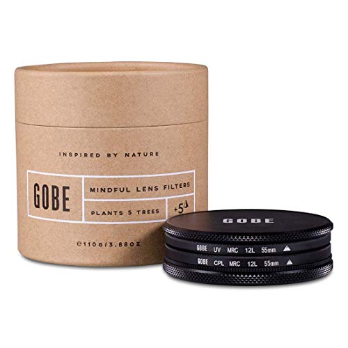 Gobe - Kit de filtres 55mm à 12 Couches MRC: UV + Polarisant CPL Gobe - Kit de filtres 55mm à 12 Couches MRC: UV + Polarisant CPL