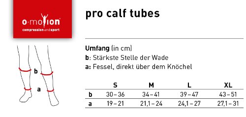 O-motion professional Kompressions-Kniestrümpfe ohne Fuß, Umfang M, Schwarz - 2