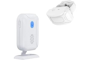 WAYTRONIC Wireless PIR Motion Sensor Detector Security Alarm Chime, Shop Store Office Home Front Door Entry Welcome Doorbell, Mailbox Alert, Garage Driveway Alarm, with Night Light